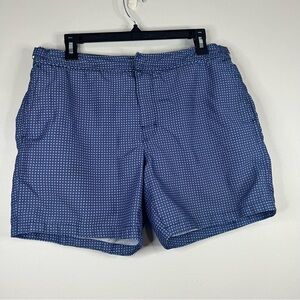 Banana Republic Blue Patterned Swim Trunks